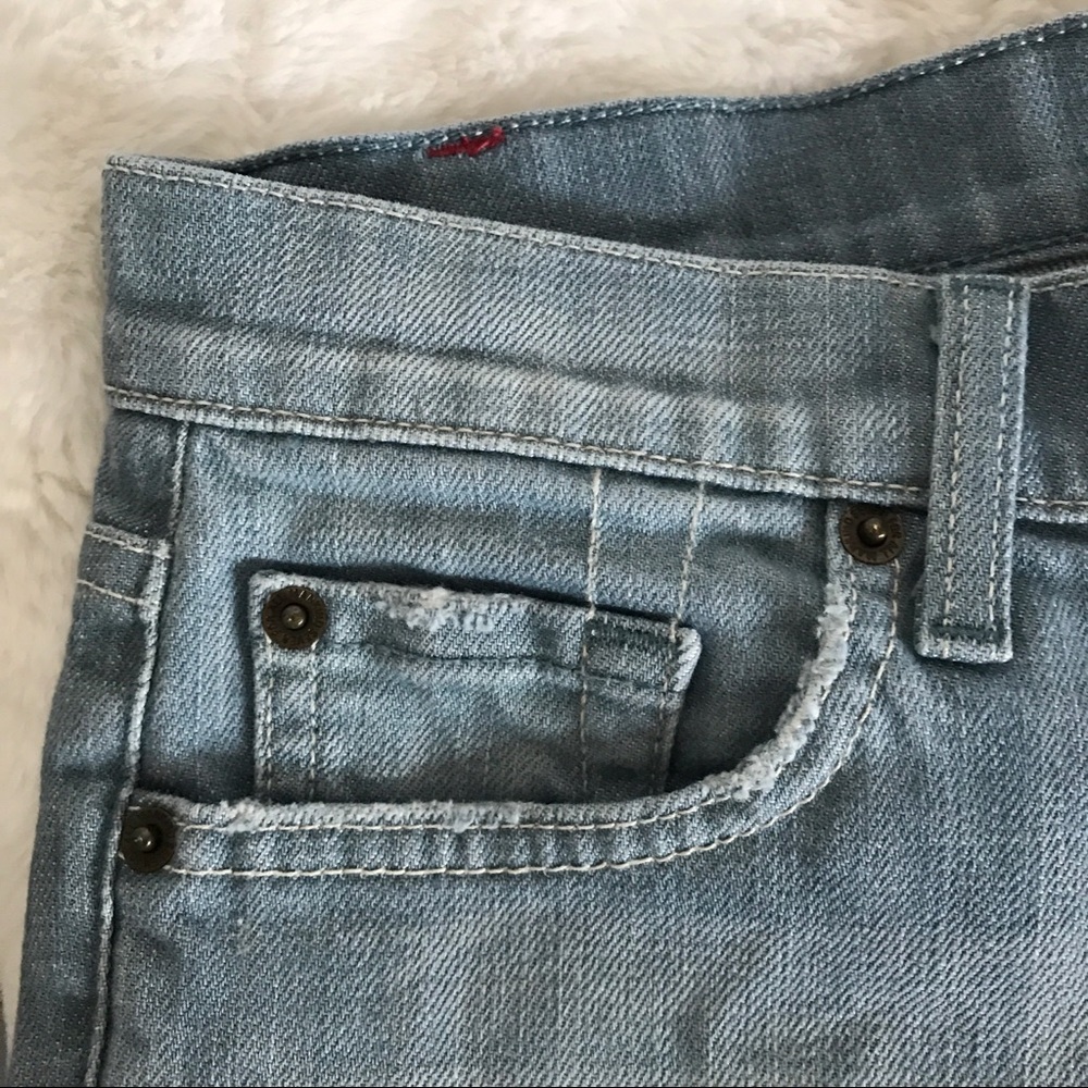 7 For All Mankind Light Wash Dojo Short Bermuda 30 - Picture 3 of 10